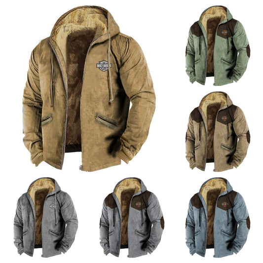 👍🧥【M-5XL】Új divatos férfi őszi-téli bő vastag bársonykabát