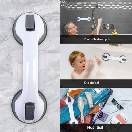 🔥Kup jeden, drugi gratis 🔥Wielofunkcyjny uchwyt łazienkowy z przyssawką, bez wiercenia, bez montażu, łatwy w użyciu