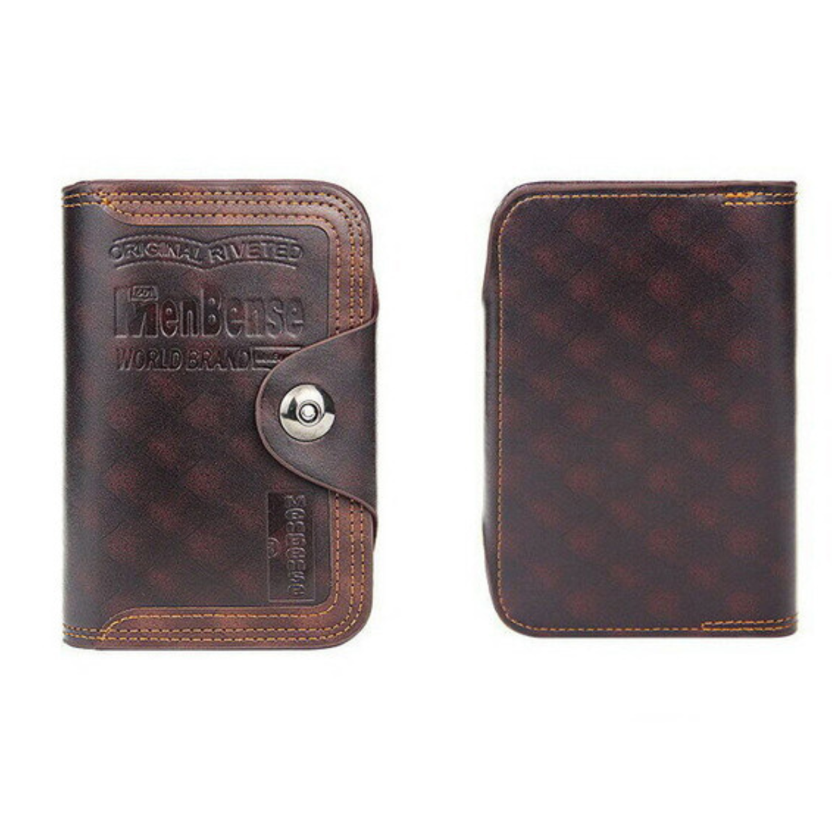 💥【Kupite 1, dobite 1 gratis】😎Moška denarnica iz pravega usnja, komplet 2 kosov