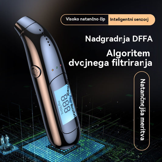 🍷 Visoko natančen prenosni alkotester – izmerite raven alkohola pred vožnjo