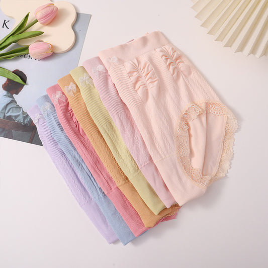 👩【7 sztuka】【Kup jeden, a drugi dostaniesz za darmo】】Antybakteryjne elastyczne majtki kontrolujące brzuch z wysoką talią w dużych rozmiarach(60-100kg)