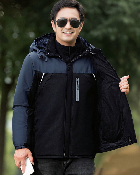 🔥【L-6XL】Moška debela žamet vodoodporna in odporna proti zmrzovanju jakna