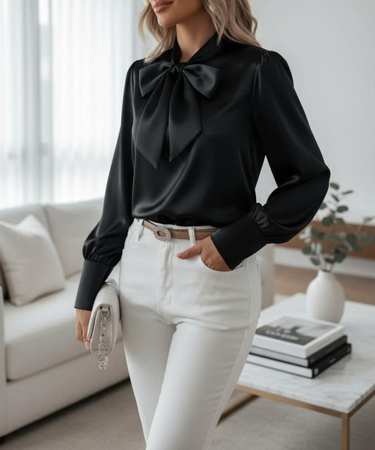 🔥【Jesienne nowości】✨Modna jedwabna koszula 2025 dla eleganckiego stylu – miękka tkanina, nowoczesny krój i idealny wybór na co dzień