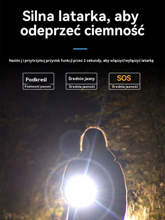 🎁🎁Latarka łukowa 2 w 1 do samoobrony