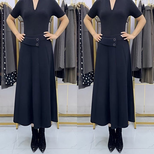 👗🎀【S-4XL】Spódnica midi z wełny na jesień/zimę