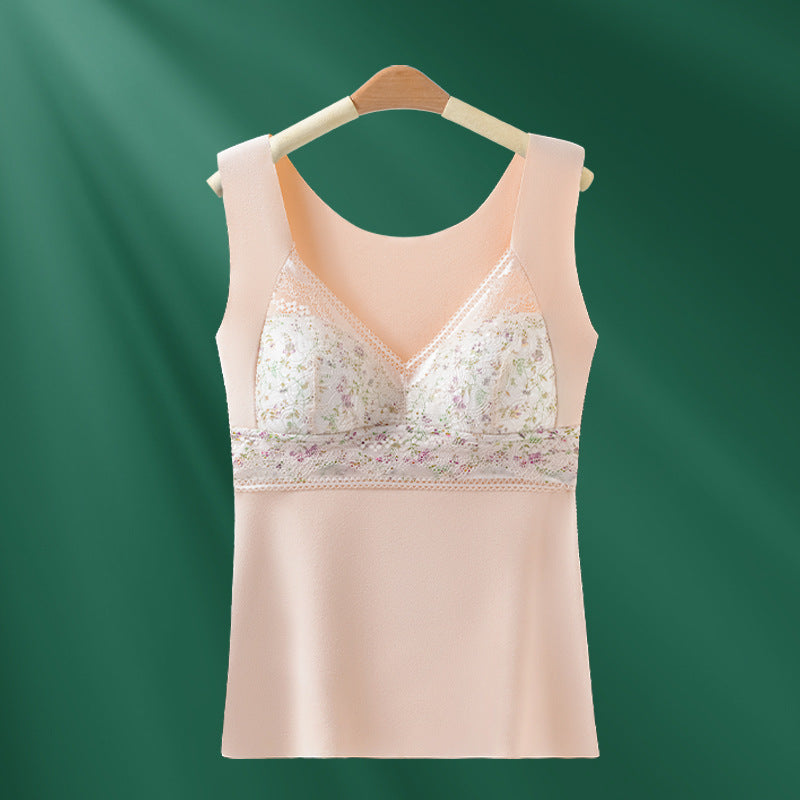 🔥【2 kosa】❤️【40-100 kg】Jesensko/zimski čipkasti modrček z gosjim perjem, čudovit dizajn hrbta, push-up prsi✅