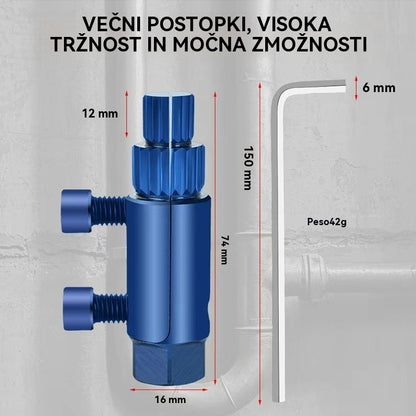 ⚒🧰 Izvleček pretrganega navoja za kotno pipo, univerzalna pipa