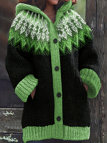 【S~5XL】Elegáns, színes kapucnis dzseki retro stílusban