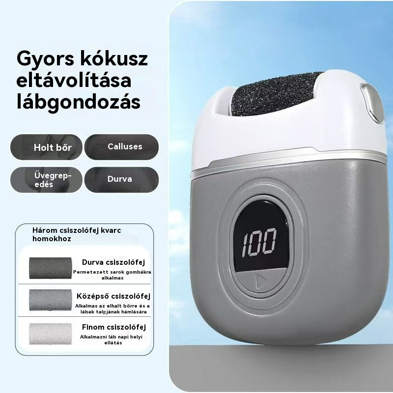 🦶🛁✨ Új elektrós lábcsiszoló, halott bőr eltávolítása a hasadékokból, pedikürhez szánt elektrós lábcsiszoló - 4193744