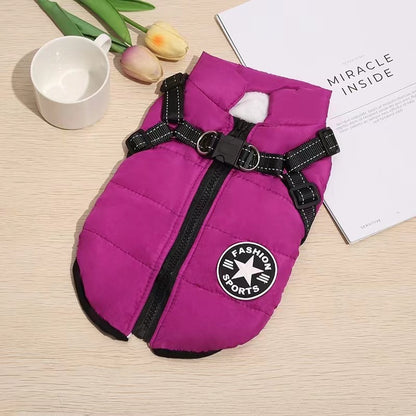 【Vroča prodaja】Jesenska in zimska smučarska oblačila za hišne ljubljenčke, vodoodporna in topla bombažna jakna za pse