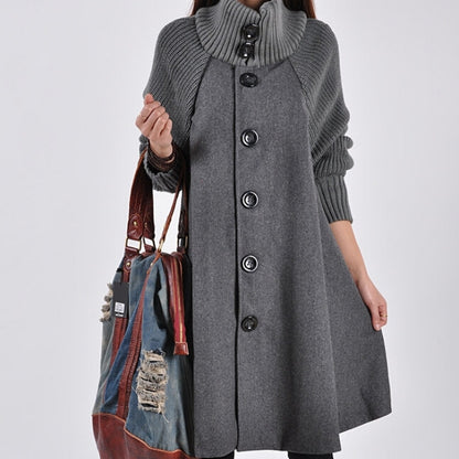 👗【M-5XL】Nov ležerni volnen plašč srednje dolžine