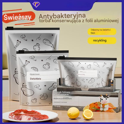 🔥🔥Łącznie 30 antybakteryjnych aluminiowych woreczków, bardzo łatwe w użyciu, do zachowania świeżości