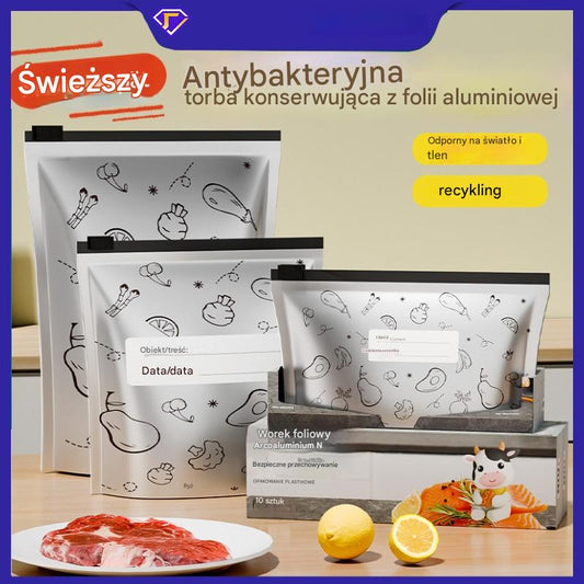 🔥🔥Łącznie 30 antybakteryjnych aluminiowych woreczków, bardzo łatwe w użyciu, do zachowania świeżości