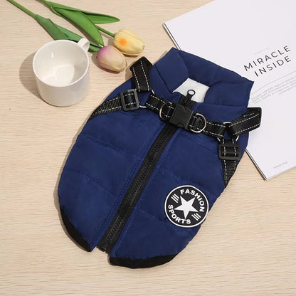 【Vroča prodaja】Jesenska in zimska smučarska oblačila za hišne ljubljenčke, vodoodporna in topla bombažna jakna za pse