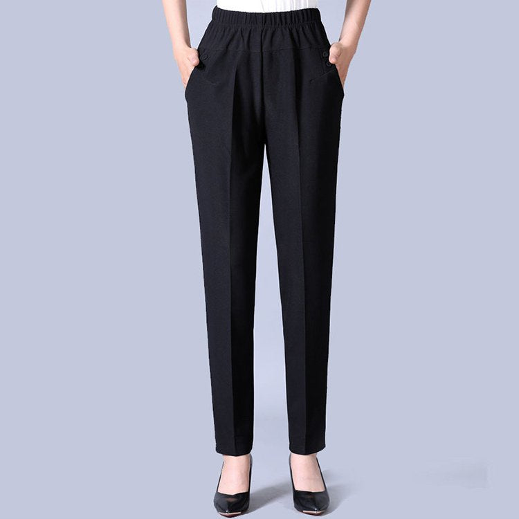 🏆 2 przedmioty 🔥【45-90 KG】Nowe damskie spodnie z wysokim stanem i prostymi nogawkami, idealne na jesień i zimę