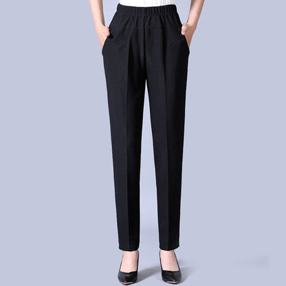 🏆 2 przedmioty 🔥【45-90 KG】Nowe damskie spodnie z wysokim stanem i prostymi nogawkami, idealne na jesień i zimę