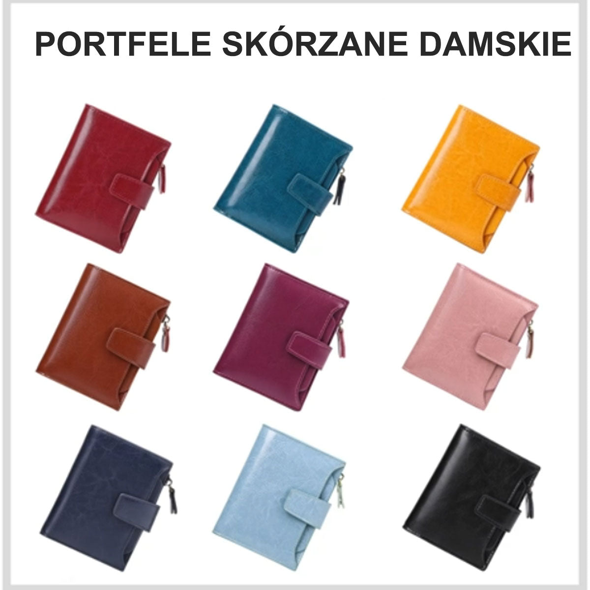 🔥 🔥Nowy model wiosna/lato damski portfel z miękkiej skóry, portfel na karty z wieloma przegrodami