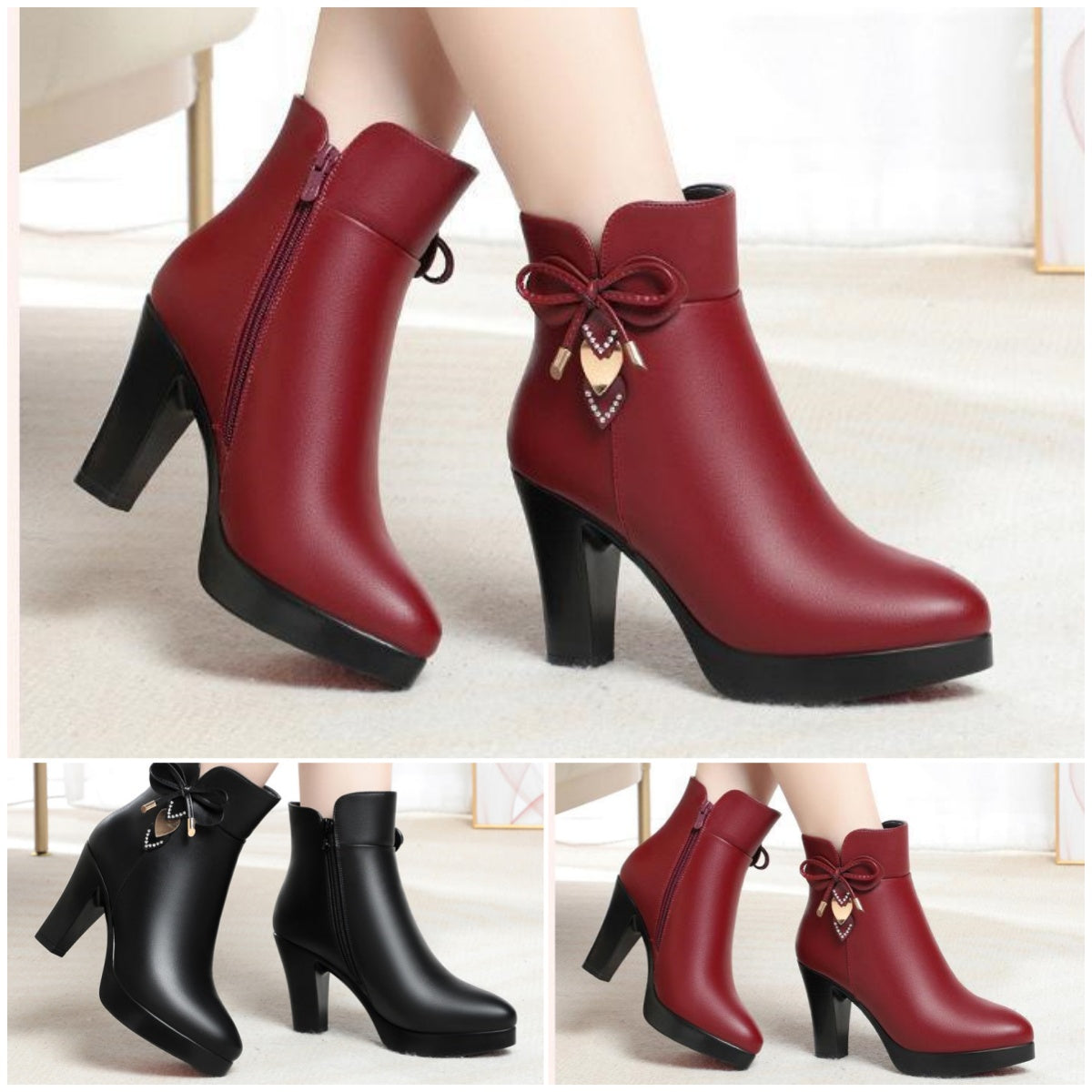 ✨👢【34-41】2025 Őszi és Téli Új Női Divatos Csizmák Puha Oldalt cipzárral