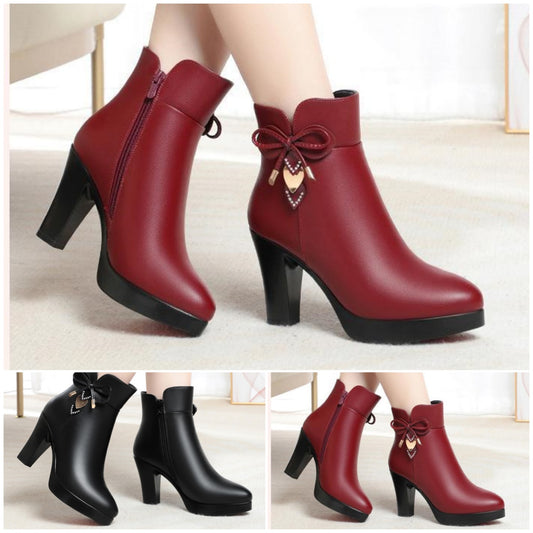 ✨👢【34-41】2025 Jesenski in zimski novi modni ženski škornji z mehko stransko zadrgo