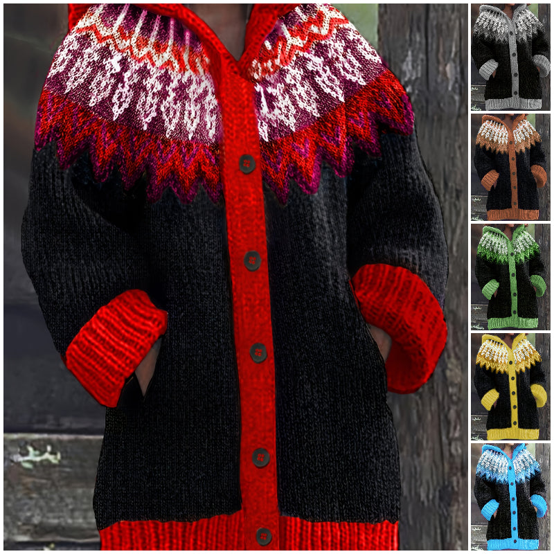 【S~5XL】Elegáns, színes kapucnis dzseki retro stílusban