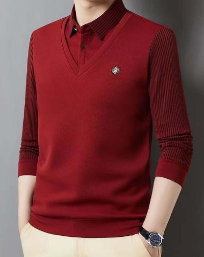 🔥【50% zniżki】【M-4XL】Komplet męski z kaszmiru – Ciepły i elegancki