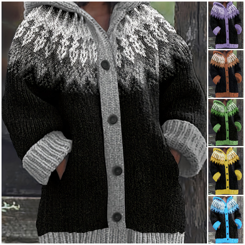 【S~5XL】Elegáns, színes kapucnis dzseki retro stílusban