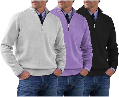 【L-5XL】Népszerű meleg pulóverek szabadalmi zárral az őszre és télre