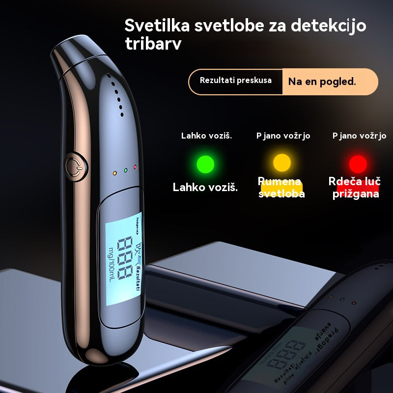 🍷 Visoko natančen prenosni alkotester – izmerite raven alkohola pred vožnjo