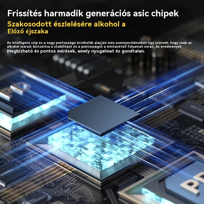 🍷 Hordozható, nagy pontosságú alkoholszint-mérő – Tudd meg a szinted vezetés előtt