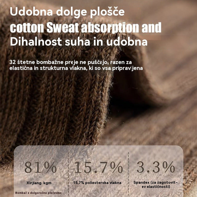 【10 parov】Moške tople deodorantne nogavice, ki vpijajo pot