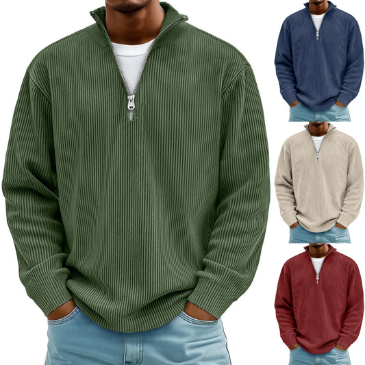 🔥【S-5XL】2026-ös őszi/téli új férfi álló pulóver