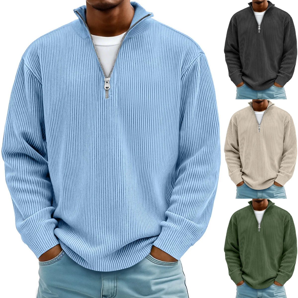 🔥【S-5XL】Jesień/Zima 2025 Nowa męska bluza ze stójką