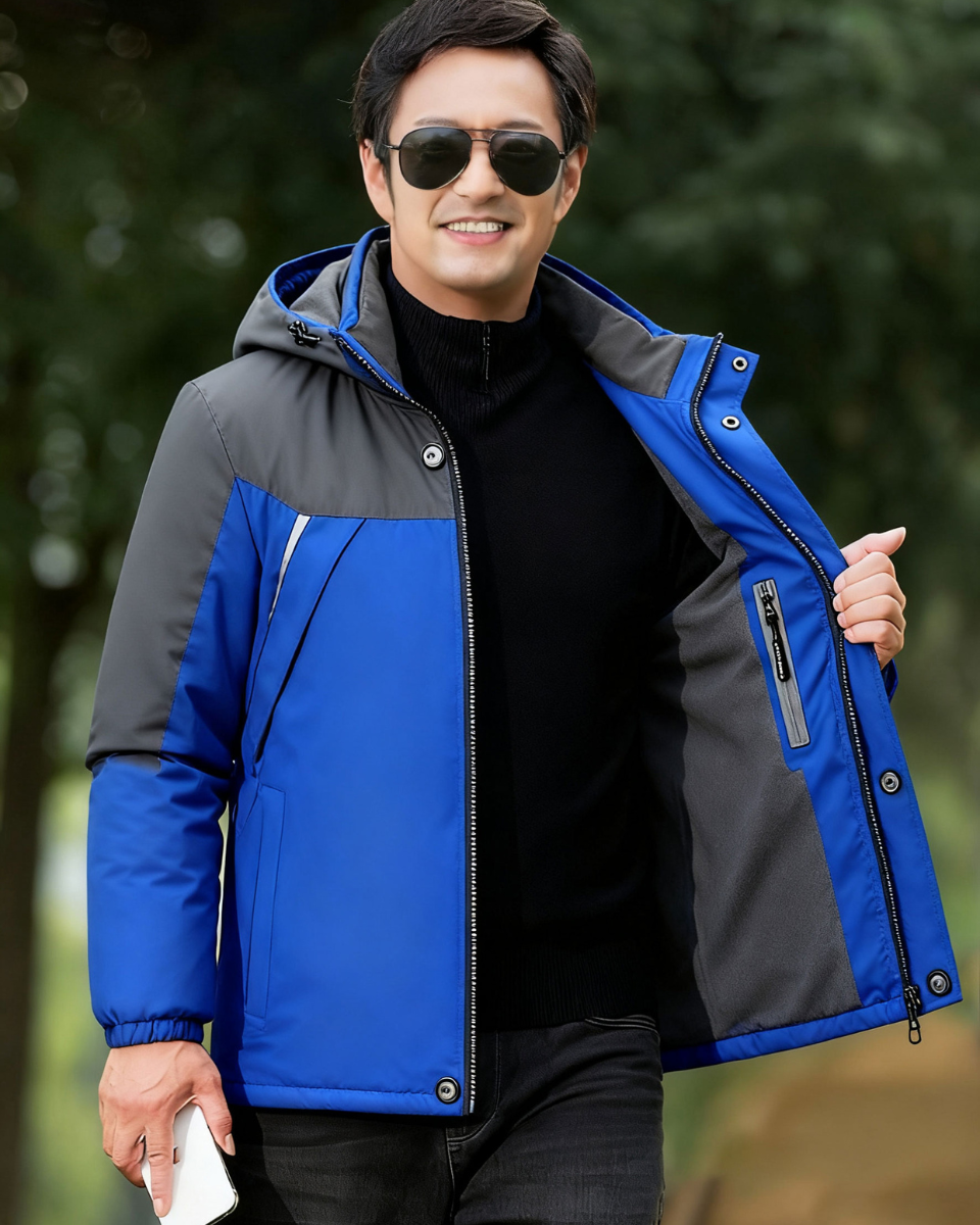 🔥【L-6XL】Moška debela žamet vodoodporna in odporna proti zmrzovanju jakna