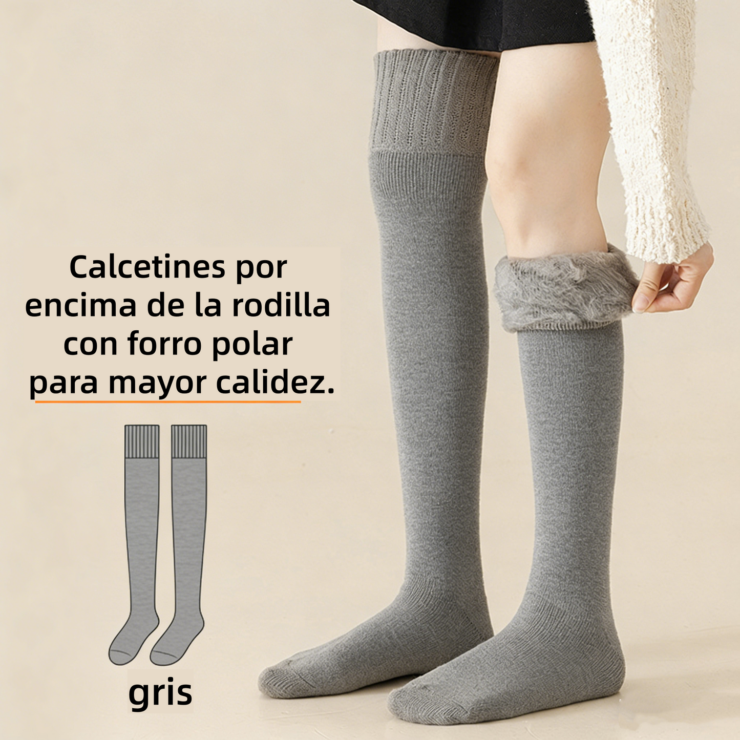 🎁【Kup 1, otrzymaj 1 gratis】【35-40】Damskie ocieplane podkolanówki na jesień i zimę