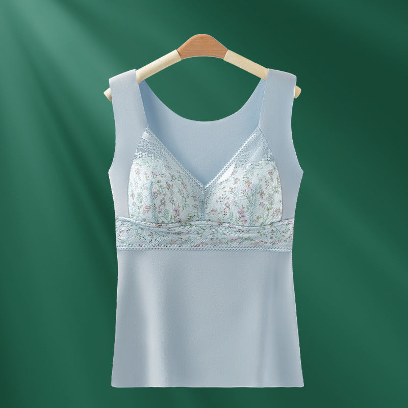 🔥【2 kosa】❤️【40-100 kg】Jesensko/zimski čipkasti modrček z gosjim perjem, čudovit dizajn hrbta, push-up prsi✅