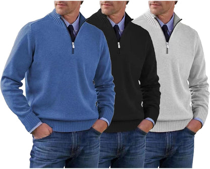 【L-5XL】Népszerű meleg pulóverek szabadalmi zárral az őszre és télre