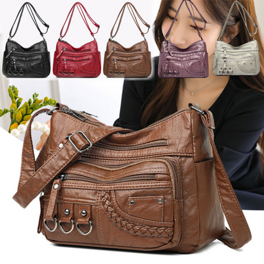 👜2025 nowa torba na ramię / crossbody z miękkiej skóry o dużej pojemności