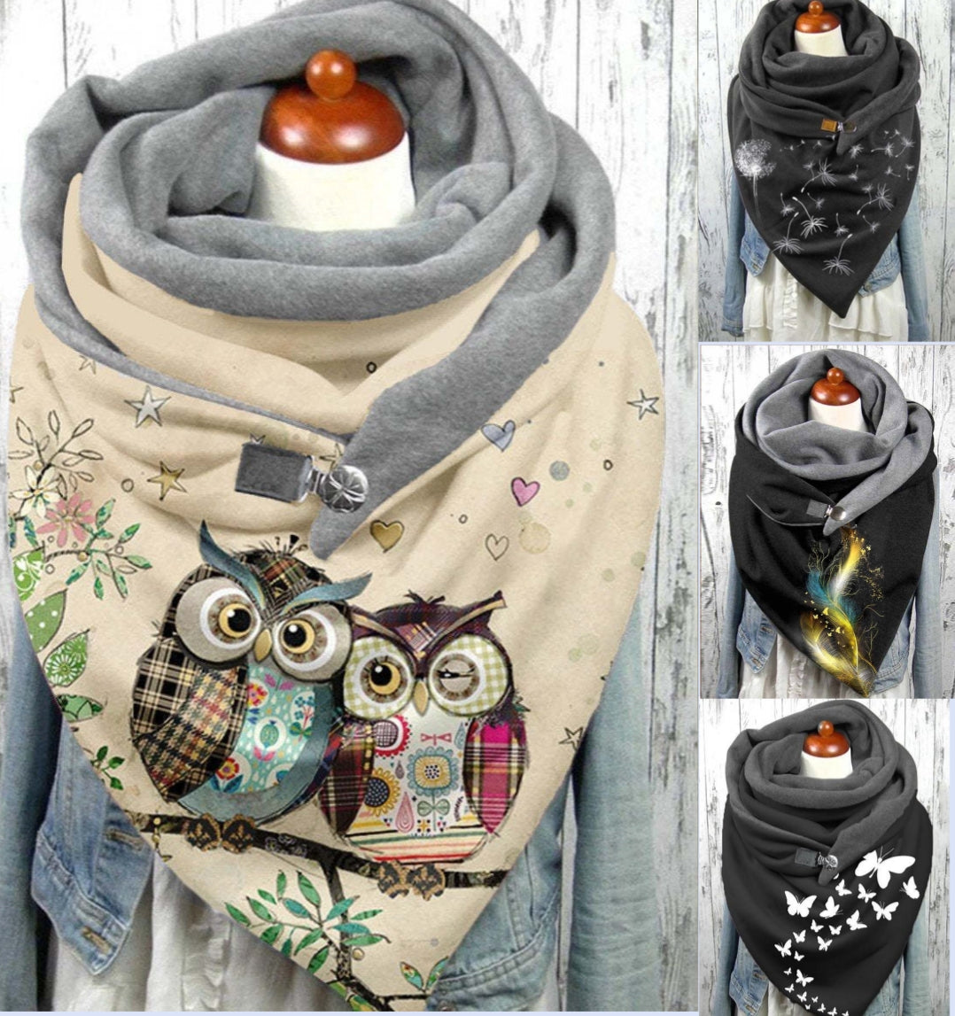 🔥 Topel šal s potiskom iz bombaža