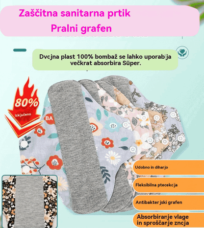 【Kupite 5, dobite 5 brezplačno】Pran bombažna antibakterijska blazinica iz grafena