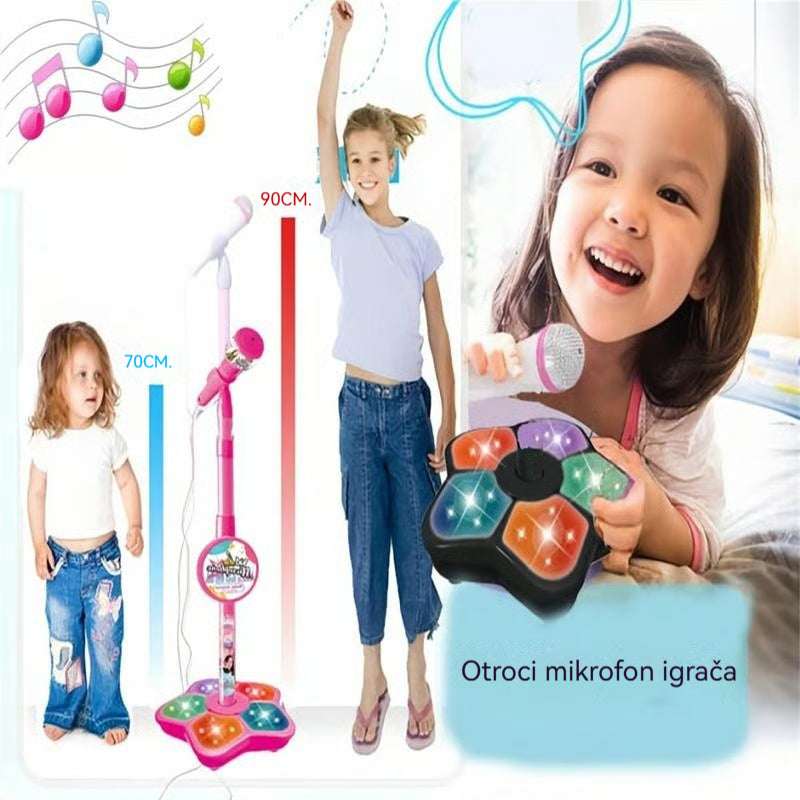 💥🔥Komplet mikrofonov, komplet karaoke naprave z lučko