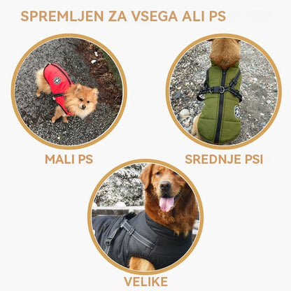 【Vroča prodaja】Jesenska in zimska smučarska oblačila za hišne ljubljenčke, vodoodporna in topla bombažna jakna za pse