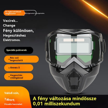 🔥 😎Teljesen automatikus hegesztősisak cserélhető lámpával, fejre szerelhető, védőálarc hegesztőknek