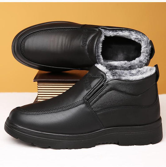 🧑👞【38-48】Novi moški zimski snežni škornji, nedrseči, odebeljeni in žametni za toploto-4212520