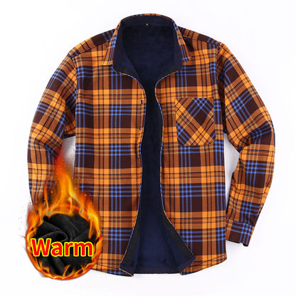 🔥【S-3XL】Ciepła koszula z długim rękawem na jesień i zimę