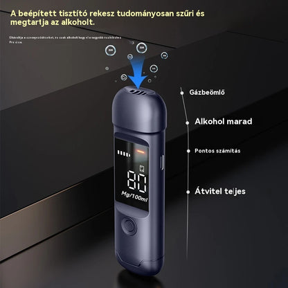 🍷 Hordozható, nagy pontosságú alkoholszint-mérő – Tudd meg a szinted vezetés előtt