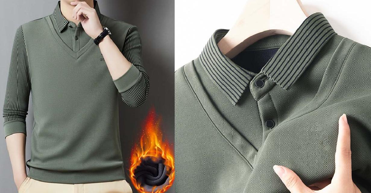 🔥【50% zniżki】【M-4XL】Komplet męski z kaszmiru – Ciepły i elegancki