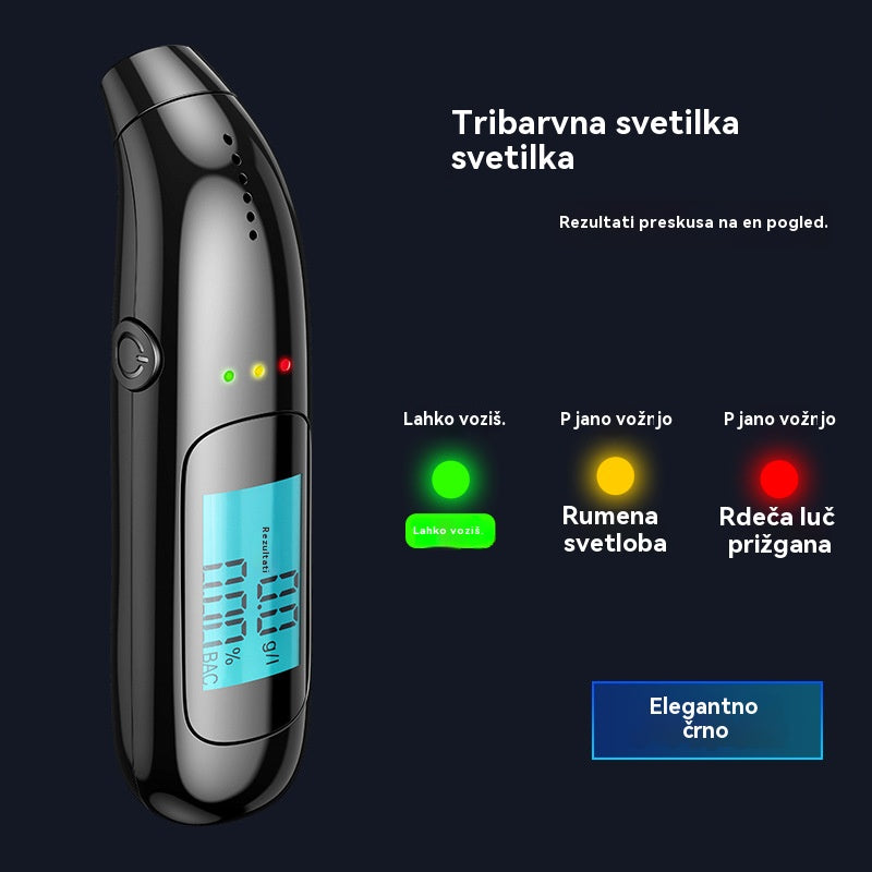 🍷 Visoko natančen prenosni alkotester – izmerite raven alkohola pred vožnjo