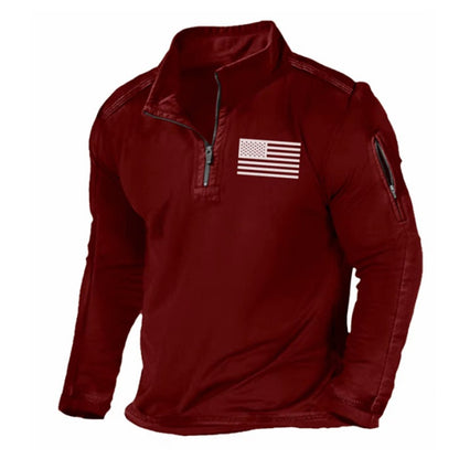 2025 moški taktični pulover z dolgimi rokavi za prosti čas