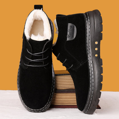 【38-46】Cizme noi de iarnă pentru zăpadă pentru bărbați, îngroșate cu catifea și călduroase