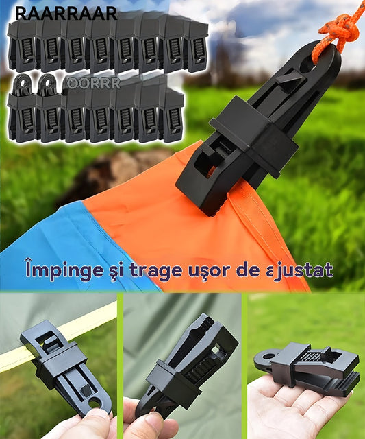 🏡🌿[50 sztuk] Klipsy do mocowania siatki zacieniającej, klipsy do mocowania namiotu